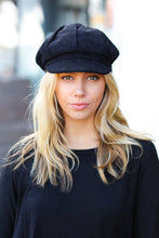 Load image into Gallery viewer, Black Paperboy Corduroy Cap
