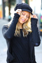 Load image into Gallery viewer, Black Paperboy Corduroy Cap

