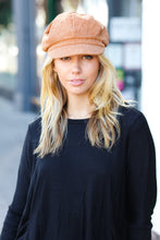 Load image into Gallery viewer, Camel Paperboy Corduroy Cap
