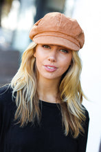 Load image into Gallery viewer, Camel Paperboy Corduroy Cap
