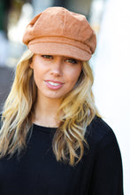 Load image into Gallery viewer, Camel Paperboy Corduroy Cap
