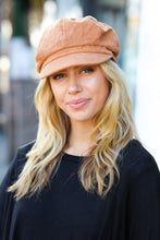 Load image into Gallery viewer, Camel Paperboy Corduroy Cap
