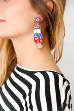 Load image into Gallery viewer, Freedom Cocktail Beaded Dangle Earrings
