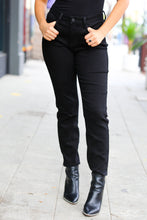 Load image into Gallery viewer, Can&#39;t Look Away Jet Black Slim Fit Mid-Rise Jeans
