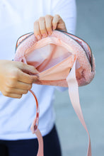 Load image into Gallery viewer, Pink Sherpa Zipper Buckle Belt Sling
