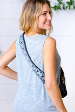 Load image into Gallery viewer, Black Vegan Leather Designer Strap Lined Sling
