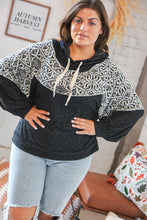 Load image into Gallery viewer, Aztec Jacquard Hacci Outseam Sweater Hoodie
