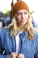 Load image into Gallery viewer, Let's Go Mustard Cable Knit Beanie

