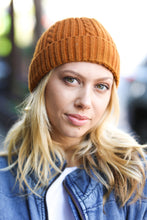 Load image into Gallery viewer, Let's Go Mustard Cable Knit Beanie
