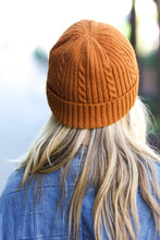 Load image into Gallery viewer, Let's Go Mustard Cable Knit Beanie
