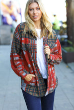 Load image into Gallery viewer, All I Have Hunter Green Plaid Jacquard Oversize Shacket
