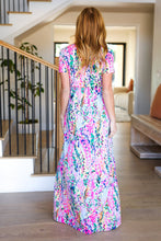 Load image into Gallery viewer, Diva Dreams Fuchsia Floral Print Maxi Dress
