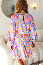 Load image into Gallery viewer, Give You Joy Lilac Floral Print Godet Long Sleeve Dress
