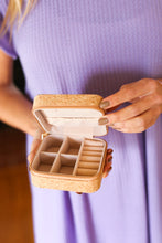 Load image into Gallery viewer, Floral &amp; Cork Travel Jewelry Box
