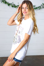 Load image into Gallery viewer, White Cotton NASHVILLE Music City Graphic Tee
