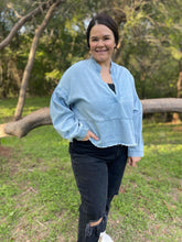 Load image into Gallery viewer, PREORDER: Dylan Denim Blouse
