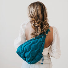 Load image into Gallery viewer, PREORDER: Striding Through Philly Puffer Sling Bag &amp; Backpack in Two Colors
