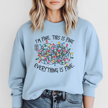 Load image into Gallery viewer, I'm Fine, Everything is Fine Graphic Long Sleeve Tee
