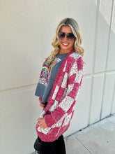 Load image into Gallery viewer, PREORDER: Checkered Miley Dot Cardigan in Four Colors
