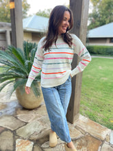 Load image into Gallery viewer, PREORDER: Come On Get Happy Striped Sweater in Two Colors
