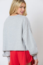 Load image into Gallery viewer, Baseball Towel &amp; Sequins Embroidery Sweatshirt
