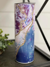 Load image into Gallery viewer, PREORDER: Ocean Geode Skinny Tumbler
