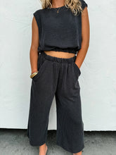 Load image into Gallery viewer, PREORDER: Maddie Cropped Pant Set
