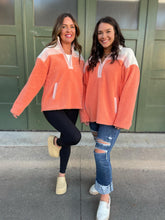 Load image into Gallery viewer, PREORDER: Half Zip Fleece Pullover in Sherbet
