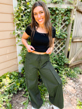 Load image into Gallery viewer, PREORDER: Archer Asymmetrical Pocket Wide Leg Cargo Pants in Two Colors
