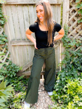 Load image into Gallery viewer, PREORDER: Archer Asymmetrical Pocket Wide Leg Cargo Pants in Two Colors
