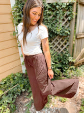 Load image into Gallery viewer, PREORDER: Archer Asymmetrical Pocket Wide Leg Cargo Pants in Two Colors
