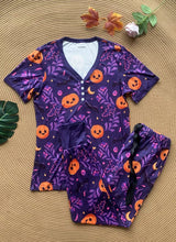 Load image into Gallery viewer, PREORDER: Halloween Pajama Jogger Set in Five Prints
