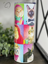 Load image into Gallery viewer, PREORDER: Cat Portraits Skinny Tumbler
