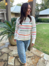 Load image into Gallery viewer, PREORDER: Come On Get Happy Striped Sweater in Two Colors
