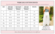 Load image into Gallery viewer, PREORDER: Zara Wide Leg Cotton Pants in Two Colors
