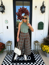 Load image into Gallery viewer, PREORDER: Cayla Crop Plaid Pants in Two Colors
