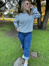 Load image into Gallery viewer, PREORDER: Aspen Striped Sleeve Sweater in Four Colors
