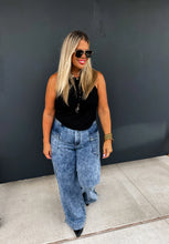 Load image into Gallery viewer, PREORDER: Charlie Cinch Hem Wide Leg Jeans
