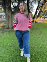 Load image into Gallery viewer, PREORDER: Aspen Striped Sleeve Sweater in Four Colors
