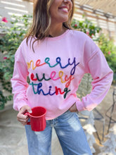 Load image into Gallery viewer, PREORDER: Merry Everything Tinsel Sweatshirt in Two Colors
