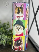 Load image into Gallery viewer, PREORDER: Cat Portraits Skinny Tumbler
