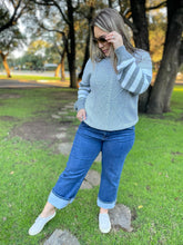 Load image into Gallery viewer, PREORDER: Aspen Striped Sleeve Sweater in Four Colors
