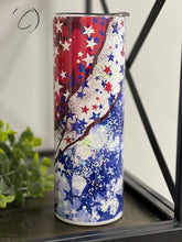 Load image into Gallery viewer, PREORDER: Patriotic Geode Skinny Tumbler
