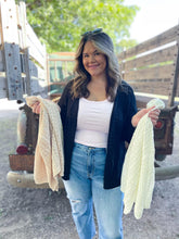 Load image into Gallery viewer, PREORDER: Sunkissed Crochet Cardigan in Three Colors
