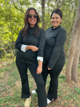 Load image into Gallery viewer, PREORDER: Cuddle Up Fleece Lined Top in Black
