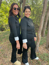 Load image into Gallery viewer, PREORDER: Cuddle Up Fleece Lined Top in Black
