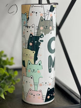 Load image into Gallery viewer, PREORDER: Cat Mom Skinny Tumbler
