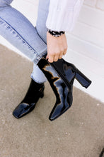 Load image into Gallery viewer, Rita Patent Leather Bootie in Black
