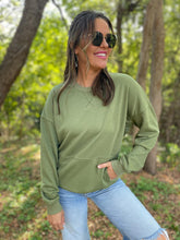 Load image into Gallery viewer, PREORDER: Magnolia Pocket Sweatshirt in Two Colors
