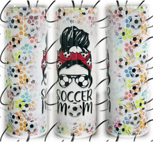 Load image into Gallery viewer, PREORDER: Soccer Mom Skinny Tumbler
